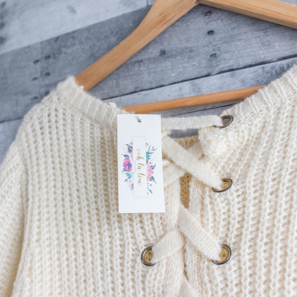 'Sweet Talker' Tunic Sweater. - Picture 3 of 5